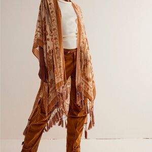 Free People Nightbird burnout duster